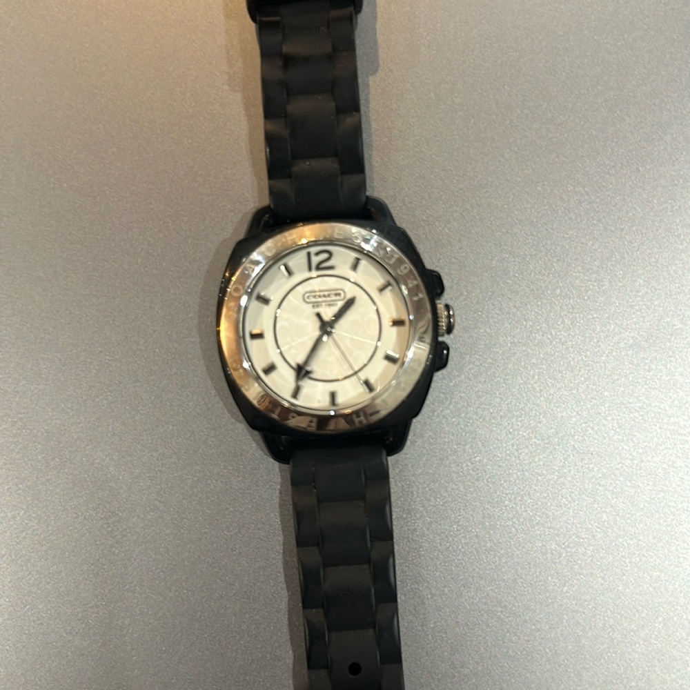 Coach Watch with Rubber Band